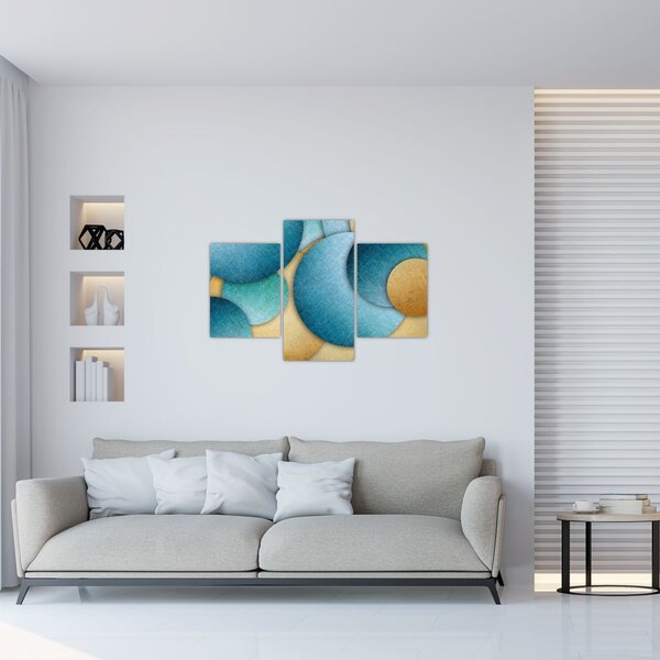 Az absztrakciós körök képe (90x60 cm)