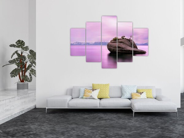 Kő a tengerben képe (150x105 cm)