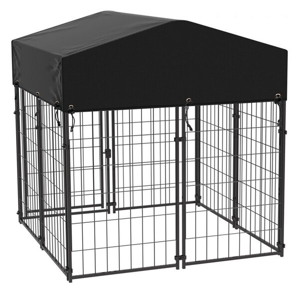 Timeless Pet Kültéri fém kutyakennel UV álló szövettetővel (HOP1001648)