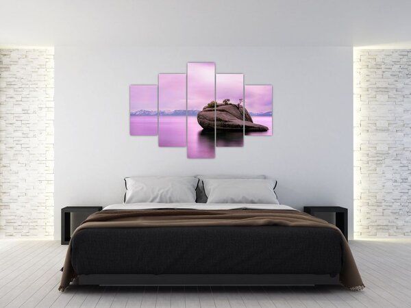Kő a tengerben képe (150x105 cm)
