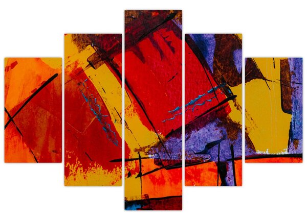 Absztrakciós kép (150x105 cm)