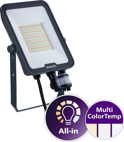 Naświetlacz Led 50W 3000K - 4000K - 6500K 6000Lm Z Czujnikiem Ip65 Philips Signify (Philips)