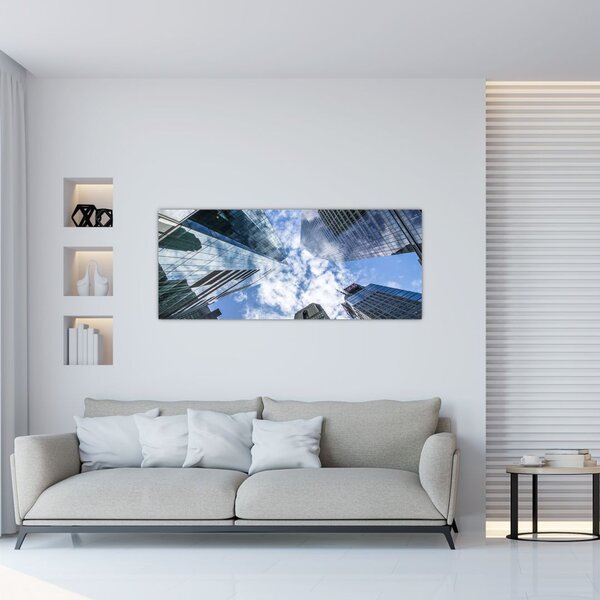 Felhőkarcolók képe (120x50 cm)