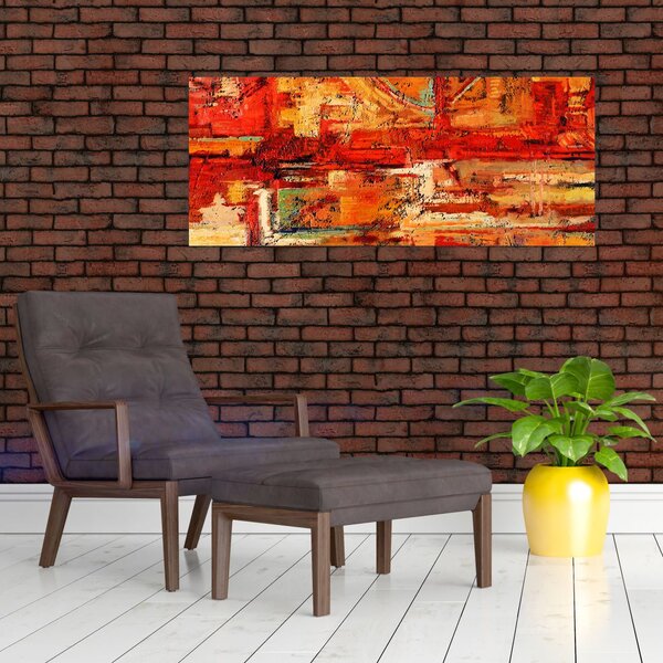 A falfestmény képe (120x50 cm)