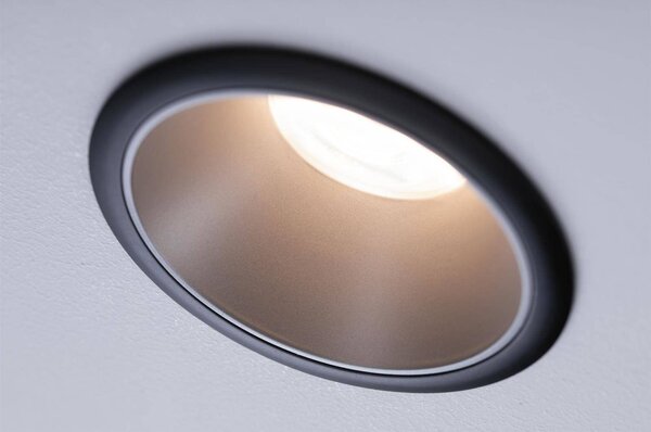 Paulmann 93397 LED-es beépíthető lámpa GU10 Fekete (matt), Ezüst