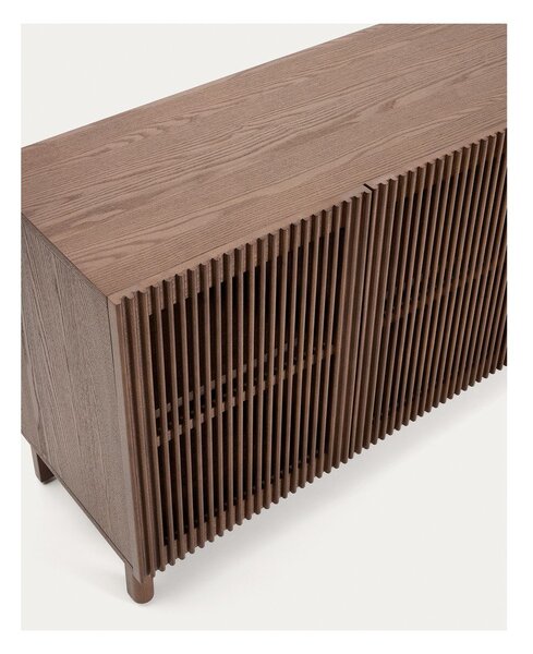Sötétbarna komód diófa dekorral 181x71,5x42,5 cm Beyla – Kave Home
