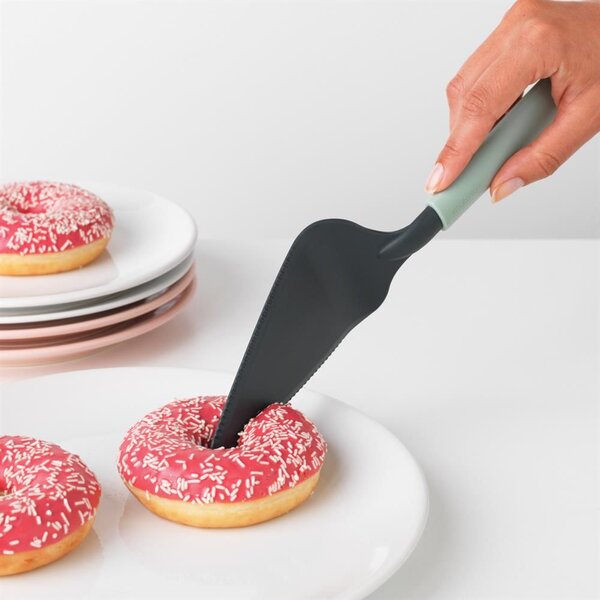 Brabantia Tasty+ Bake & Mix tortalapát, két oldali vágóéllel, akasztóval, műanyag, jáde zöld - 122989