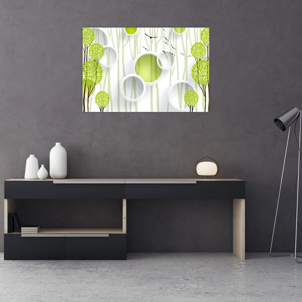 Az absztrakció képe a fákkal (90x60 cm)