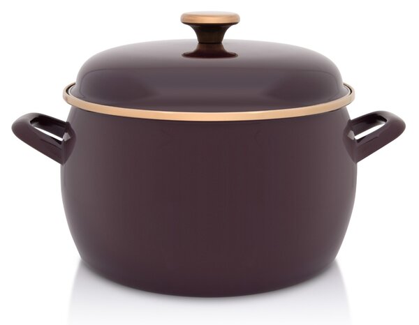 Princ mély lábas fedővel 24 cm Bordó 387264