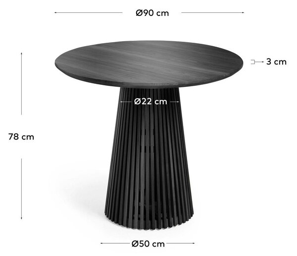 Mindifa kerek étkezőasztal ø 90 cm Jeanette – Kave Home
