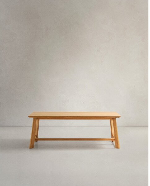 Étkezőasztal tölgyfa dekoros asztallappal 100x220 cm Idun – Kave Home