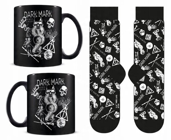 Harry Potter - Dark Arts - bögre + zokni - ajándék szett
