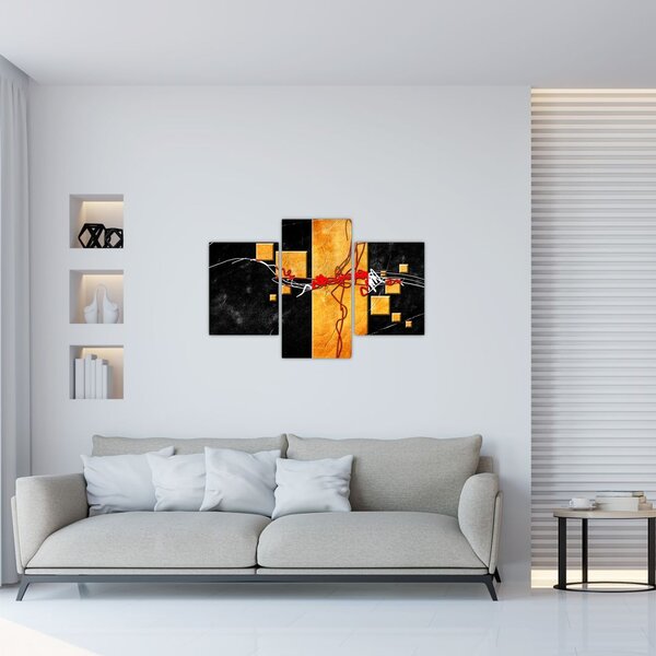Absztrakt kép - Táncosok (90x60 cm)