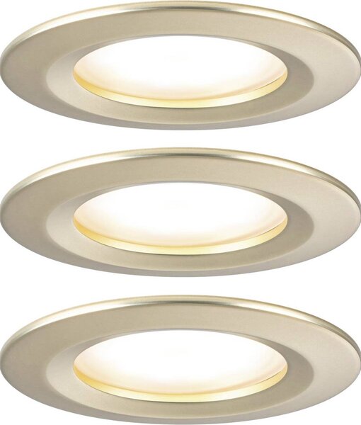 Paulmann Nova Coin LED-es beépíthető lámpa 3 részes készlet LED 6 W Arany (matt) (92405)