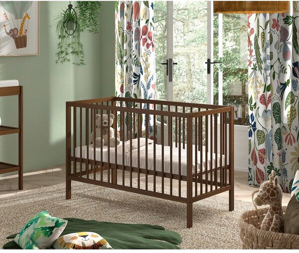 Barna bükkfa babaágy állítható magassággal 60x120 cm Dino – Vipack