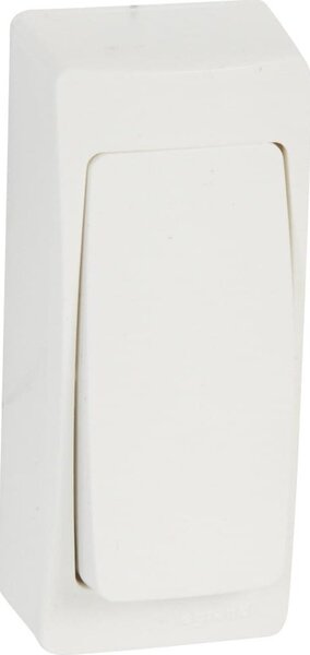 Legrand 086085 Oteo kerettel fehér falon kívüli keskeny egypólusú nyomó