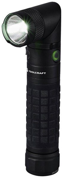 TOOLCRAFT Kézilámpa Akkuról üzemeltetett LED Mágneses tartóval, Állítható, Övcsíptetővel, Nagy hatótáv 3000 lm 4 óra 238 g (TO-9469533)