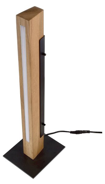 Deko Light MADERA Asztali lámpa LED Fixen beépített LED-es EEK: F (A - G) 7 W Fekete (346044)