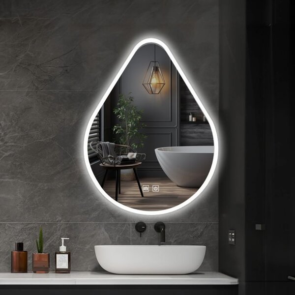 IREDA Fürdőszobatükör LED világítással 50 x 80 cm