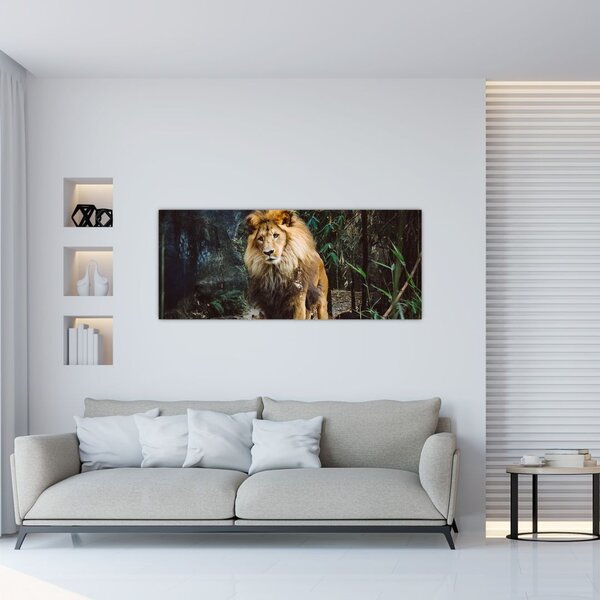 Oroszlán a vadonban (120x50 cm)