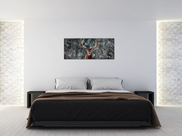 Kép - Egy szarvas fensége (120x50 cm)