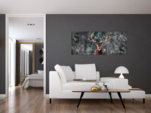 Kép - Egy szarvas fensége (120x50 cm)