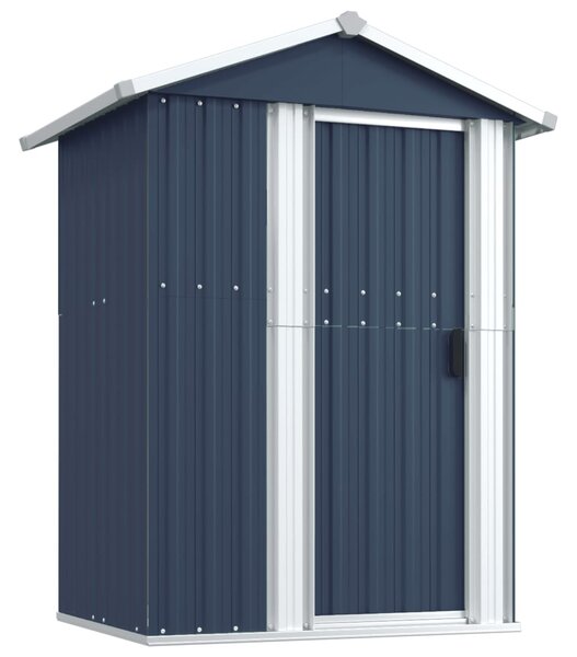 VidaXL antracitszürke horganyzott acél kerti fészer 126x97,5x177 cm