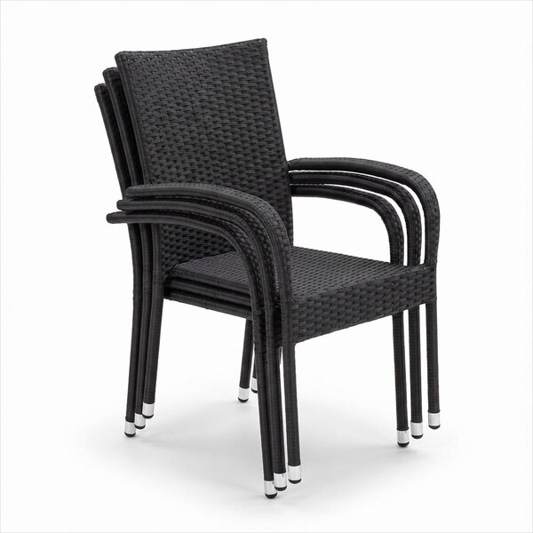 PARIS Kerti rattan szék szett - 4 db