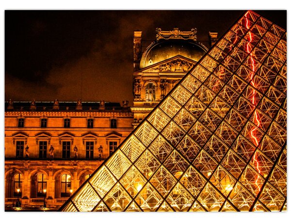 A párizsi Louvre képe (70x50 cm)