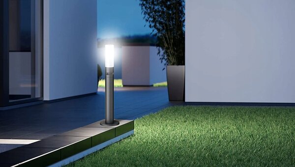 Steinel 069476 LED AUSSENLEUCHTE GL 65 S LED-es kültéri fali lámpa mozgásérzékelővel LED Fixen beépített LED-es 8.7 W Antracit szürke
