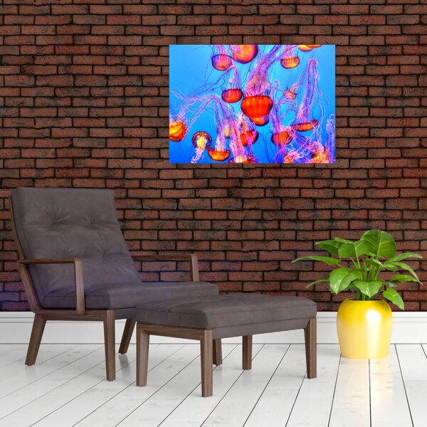 Medúza a tengerben képe (70x50 cm)