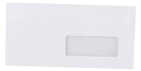 Bluering Boríték LA4 öntapadó bélésnyomott jobb ablak 35x90mm 110x220mm J28A20 fehér