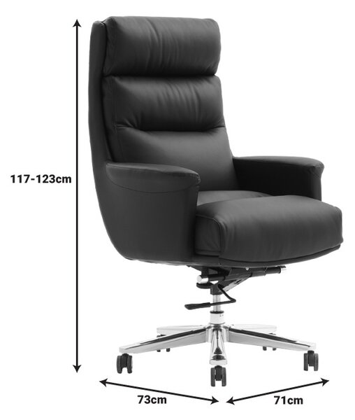 Irodai szék Nagal Pako World, fekete, 71x73x117-123 cm