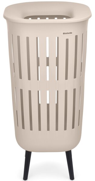 BRABANTIA Collect-It Laundry Basket Hi magasított szennyestartó kosár lábakon. Quick-Drop fedővel. 55L. világos bézs - 244742 BR244742