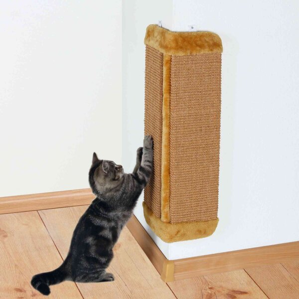 Trixie 103575 Macska Körömélező sarok kaparófa plüssel 32 x 60 cm - Barna