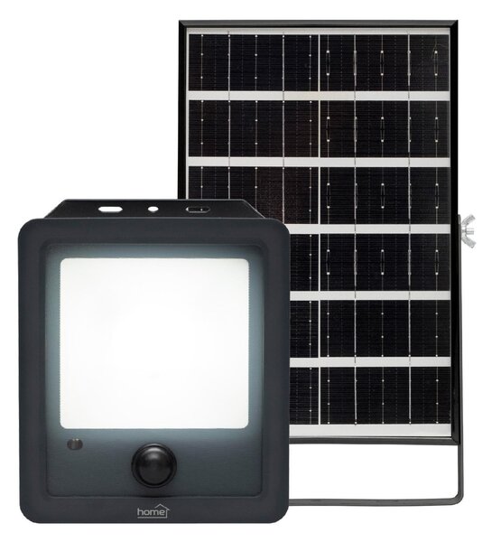 Home napelemes LED reflektor, 40 db SMD LED, 600lm, mozgásérzékelő, IP65 védettség, szolárpanel, távirányítható (FLP600SOLAR)