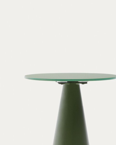 Kerek tárolóasztal üveg asztallappal ø 35 cm Wilshire – Kave Home