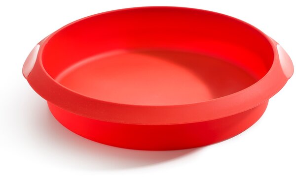 Lékué Round Cake Mould szilikon kerek tortaforma, D=240mm, tapadásmentes, piros - 881268