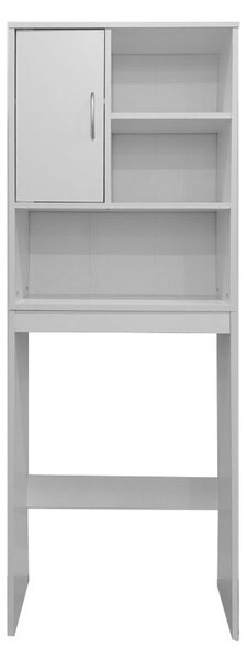 Mosógépszekrény, Tazien, fehér, 60x24x168.5 cm