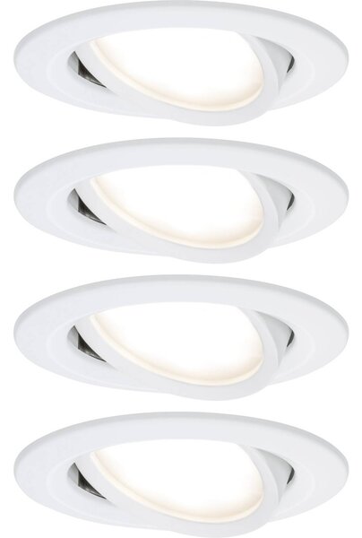 Paulmann Coin Slim LED-es beépíthető lámpa 4 részes készlet LED Fixen beépített LED-es 18 W Fehér (matt) (4064161242163)