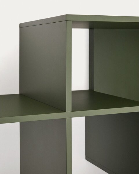 Zöld moduláris polcrendszer 80x80x25 cm Ina – Kave Home