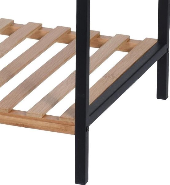 Bathroom Solutions Regał łazienkowy 3-poziomowy, półka, szafka, bambus