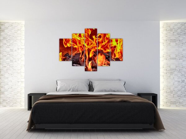 Az égő szén képe (150x105 cm)