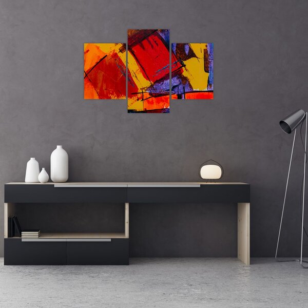 Absztrakciós kép (90x60 cm)