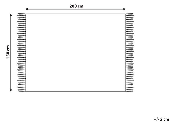 Takaró KHARI Pamut 150 x 200 cm Világosbézs