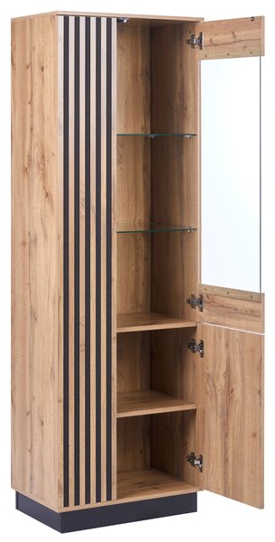 Üveges vitrin MANAIA 60 cm Barna