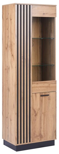 Üveges vitrin MANAIA 60 cm Barna