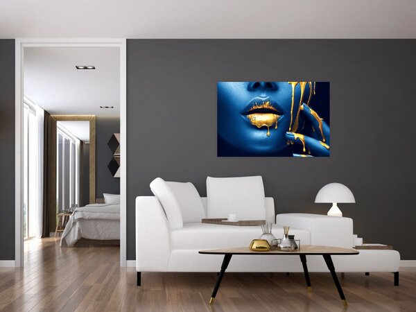 Egy emberi arc kép (90x60 cm)