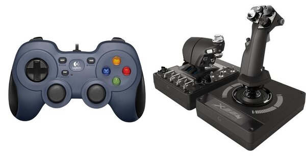 Logitech F310 Pad (940-000135) + G X56 Hotas (945-000059)
