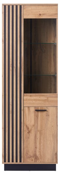 Üveges vitrin MANAIA 60 cm Barna